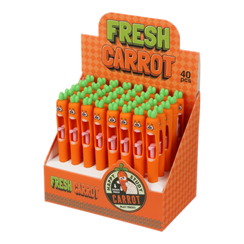 Ручка гелева авт. ZiBi KIDS Line 2293 0,5мм Carrot pen, синій (40) /ZB.2293/