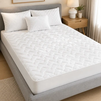 Наматрацник захисний IDEIA Nordic Comfort Luxe 160×200×35 см, стьобаний, щільність 250 г/м² (8-34677)