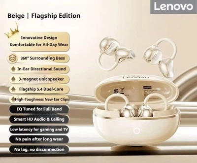 Навушники кафи Lenovo XA390 True Wireless Earbuds GOLD