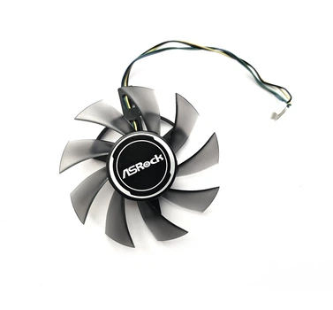 Вентилятор кулер для видеокарты ASRock RX 550 560 Phantom Gaming 75 мм FirstD FD8015U12S (T128015SU T128015SH)(№408)