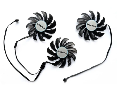 Вентилятор кулер для відеокарти Gigabyte RTX 3050 3060 Ti 3070 Ti EAGLE Gaming (orgnl) 77 мм Apistek GA81S2U (T128010SU PLD08010S12HH) комплект 2 шт (№46.6)
