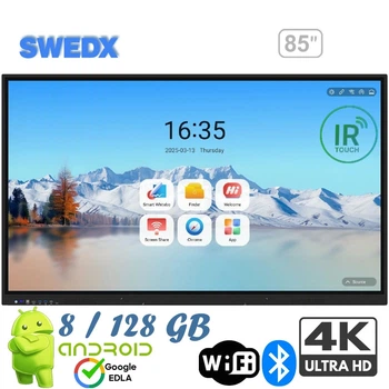 Интерактивная панель SWEDX SDST85K7-08 V2 дисплей 85" Android 14 / 8/128Gb