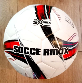 М'яч футбольний SOCCERMAX-366, біло-червоний