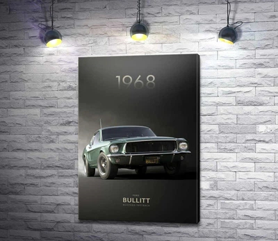 Картина Ford Bullit 1968 42x60 см Модуль №1 (006031)