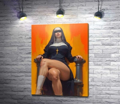 Картина Несвятая монахиня 45x60 см Модуль №1 (006272)