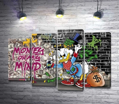 Модульная картина Скрудж-бомбер: Money on my mind 100x69 см Модуль №3 (006265)