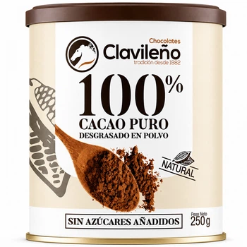 Какао порошок 100% (без Цукру та Глютену) Clavileno 100% Cacao Puro 250 г
