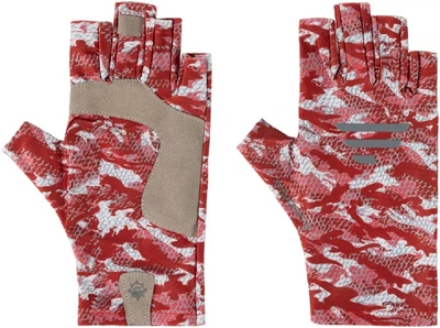 Рукавички Favorite Solar Fishing Gloves 5 Cut S/M red