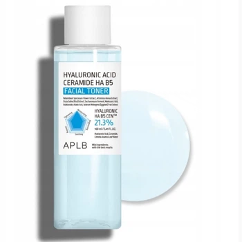 Зволожуючий тонер з гіалуроновою кислотою, керамідами APLB Hyaluronic Acid Ceramide HA B5 Facial Toner (160 мл)