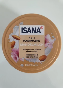 Маска для пошкодженого волосся Isana 3in1 Mandelmilch, 250 мл