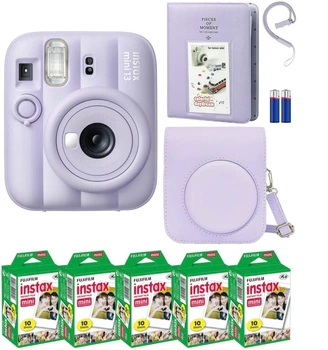 Набор Fujifilm INSTAX Mini 13 Dreamy Purple фотокамера мгновенной печати / картриджи фотобумага 50 фото / чехол / альбом 64 фото