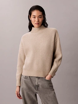 Свитер вязаный женский Calvin Klein 44D365G-NSU(Island Fossil) XS Бежевый (19996241578)