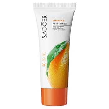 Очищуючий гель для обличчя з екстрактом вітаміну С Sadoer Vitamin C Refreshing Deep Purifying Brightening Facial Cleanser, 100 мл