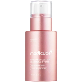 Medicube PDRN Pink Collagen Exosome Shot 7500 Регенеруюча сироватка з полінуклеотидами, екзосомами та спікулами