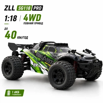 Радиоуправляемая машинка ZLL SG118 PRO 1:18 4WD 40 км/ч – скоростной внедорожник на пульте, RC машинка для бездорожья