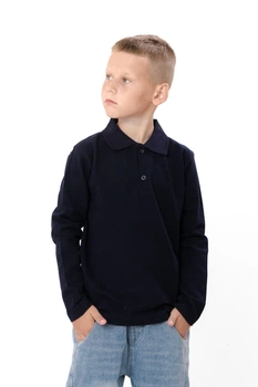 Дитячий однотонний джемпер для хлопчика NoBrand 134 Темно-синій (p-20889-251620)