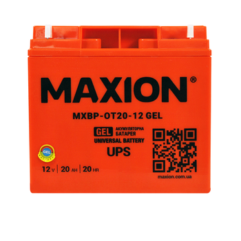 Аккумулятор промышленный MAXION MXBP-OT 20-12 GEL 12V 20Ah