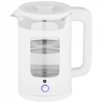 Електрочайник ARDESTO EKL-T31GW, 1.5 л, скло/пластик, білий