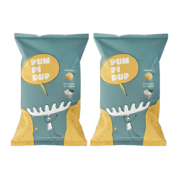 Набор Попкорн 2шт Pumpidup со Вкусом Сметаны и Укропа 90g
