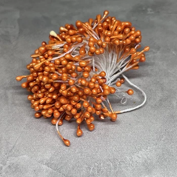 Тичинки на нитці — для квітів, помаранчевий, упаковка ≈ 90-100 шт, арт 020908