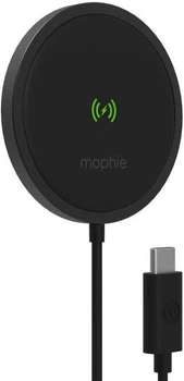 Бездротовий зарядний пристрій mophie snap+ Wireless Charger 15W Чорний (401307634)