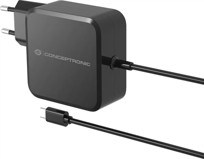 Ładowarka Conceptronic OZUL05BE Built-in USB-C 100W GaN PD 3.0 PPS Czarna (OZUL05BE)