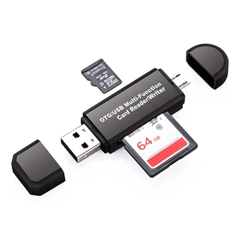 OTG Card Reader 2 в 1 Micro USB + USB 2.0A Stone концентратор разветвитель юсб хаб (ST-SC093)