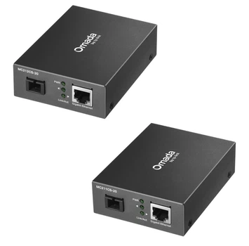 Медиаконвертер комплект TP-Link Omada MC211CS-20 + MC212CS-20 (A+B), WDM 1310/1550нм, до 1000 Мбит/с, SC/UPC, до 20 км