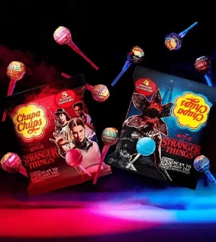 Льодяники Chupa Chups Stranger Things Upside Down лімітований набір 240 г (20 шт)