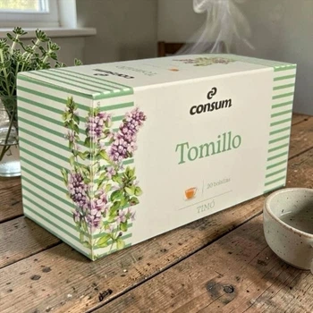 Трав'яний чай Consum Tomillo з чебрецем 20 пакетиків