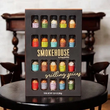 Набор специй и приправ Smokehouse Grilling Spices для гриля и барбекю 20 баночек 365 г