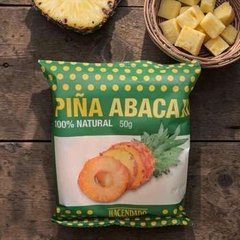 Сушеный натуральный ананас Hacendado Piña Deshidratada 100% Natural 50 г