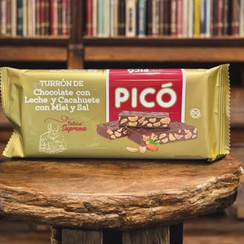 Туррон (нуга) PICO шоколад молоко арахис мед соль 200 г