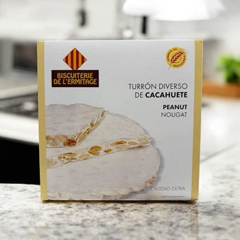 Туррон (нуга) Biscuiterie De L’Ermitage Peanut Nougat арахіс 300 г