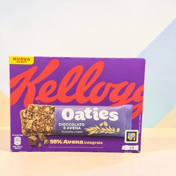 Злаковые батончики Kellogg's Oaties Cioccolato e Avena 55% с шоколадом и овсом 4 х 40 г