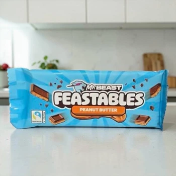 Молочный шоколад MrBeast Feastables Peanut Butter с арахисовой пастой 60 г