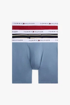 Трусы боксеры, 3 штуки Tommy Hilfiger 48(M) Сине-красный микс (154288)