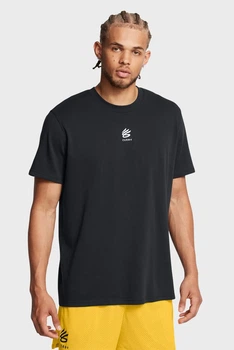 Чоловіча чорна футболка Curry Hvyweight Logo Tee Under Armour M 1387107-001