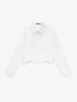 Сорочка класика однотонна для дівчинки GENUA 2617 146 см Білий shop (2000999688157)