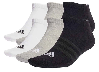 Носки Adidas C SPW LOW 6P белый, серый, черный Универсальные 43-45