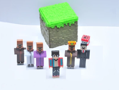 Майнкрафт набор в коробке деревня номер 13 Компот Minecraft Compot жители мэр админ