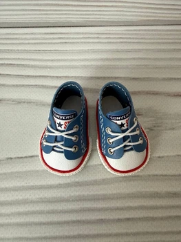 Кеди converse з еко-шкіри сині для ляльок Paola Reina