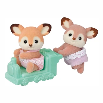 Набір фігурок Sylvanian Families Квіткові оленята-двійнята на машинці (5800)