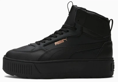 Кеди Puma Karmen Rebelle Mid Black/Black/Rose Gold р 8.5/39/25.5см