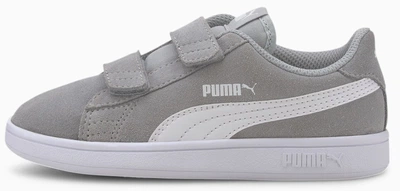 Кеды Puma Kids Smash v2 Suede High Rise/White р. 3/34.5/22.3см