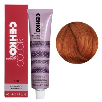 Крем-фарба перманентна стійка C:EHKO для волосся Permament Hair Color Explosion 7/44 Блондин мідний інтенсивний 60 мл