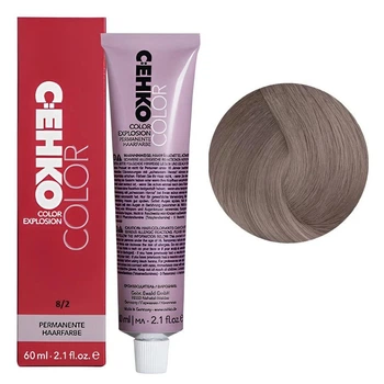 Крем-фарба перманентна стійка C:EHKO для волосся Permament Hair Color Explosion 8/2 Світлий блондин попелястий 60 мл
