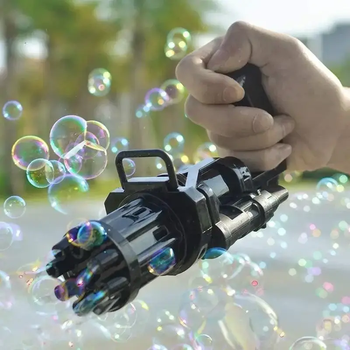 Пулемет автомат для мыльных пузырей BUBBLE GUN BLASTER