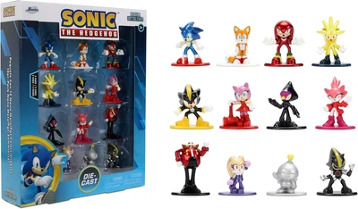 Набор 12 Фигурок Ёжик Соник 3 Sonic The Hedgehog Nano Metalfigs Series 3 Jada Toys 37353