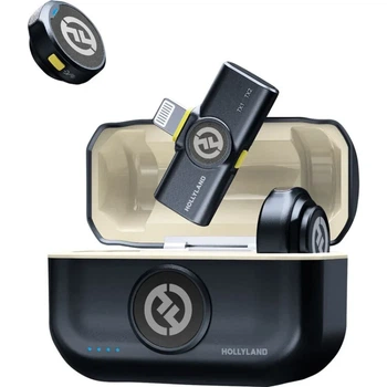 Беспроводная микрофонная система Hollyland Lark M2 Lightning (2TX+1RX) для iPhone и iPad с кейсом